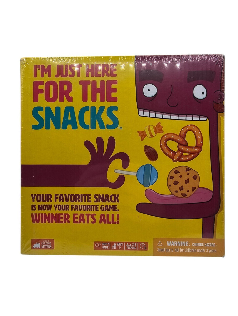 I’m Just Here For The Snacks™ Game NEW spinner Birthday party game